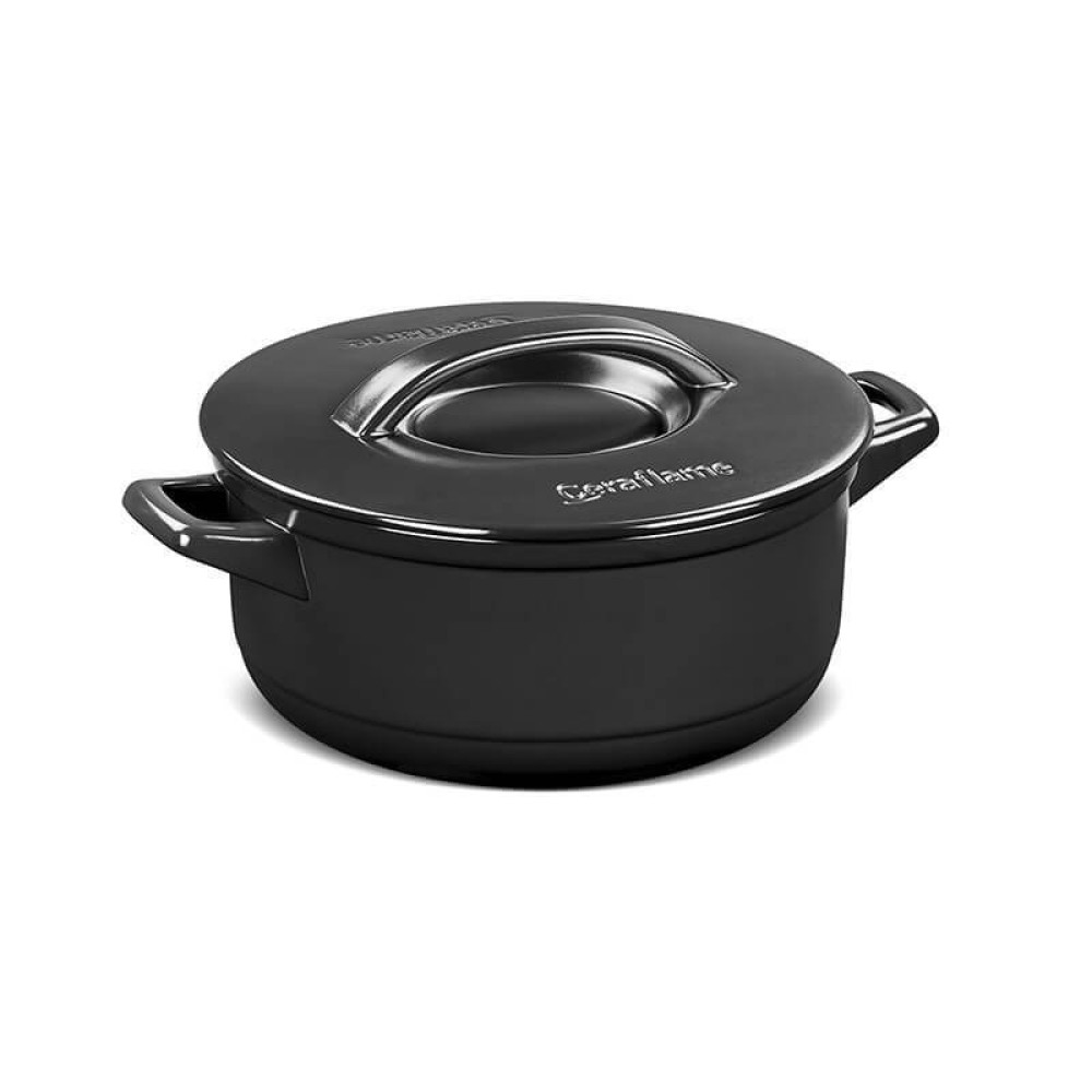 Caçarola de Cerâmica Duo+ 28Cm 6.0L Ceraflame Preto