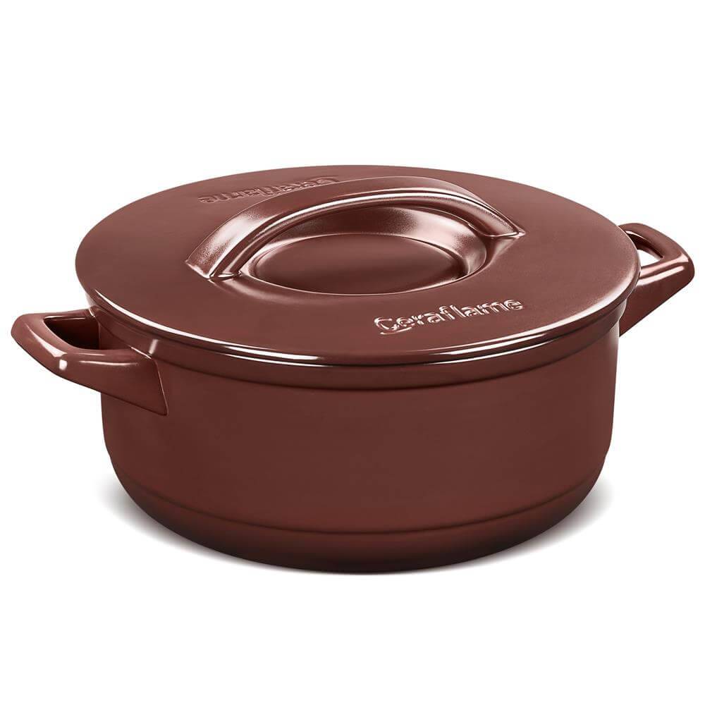 Caçarola de Cerâmica Duo+ 28Cm 6.0L Ceraflame Chocolate