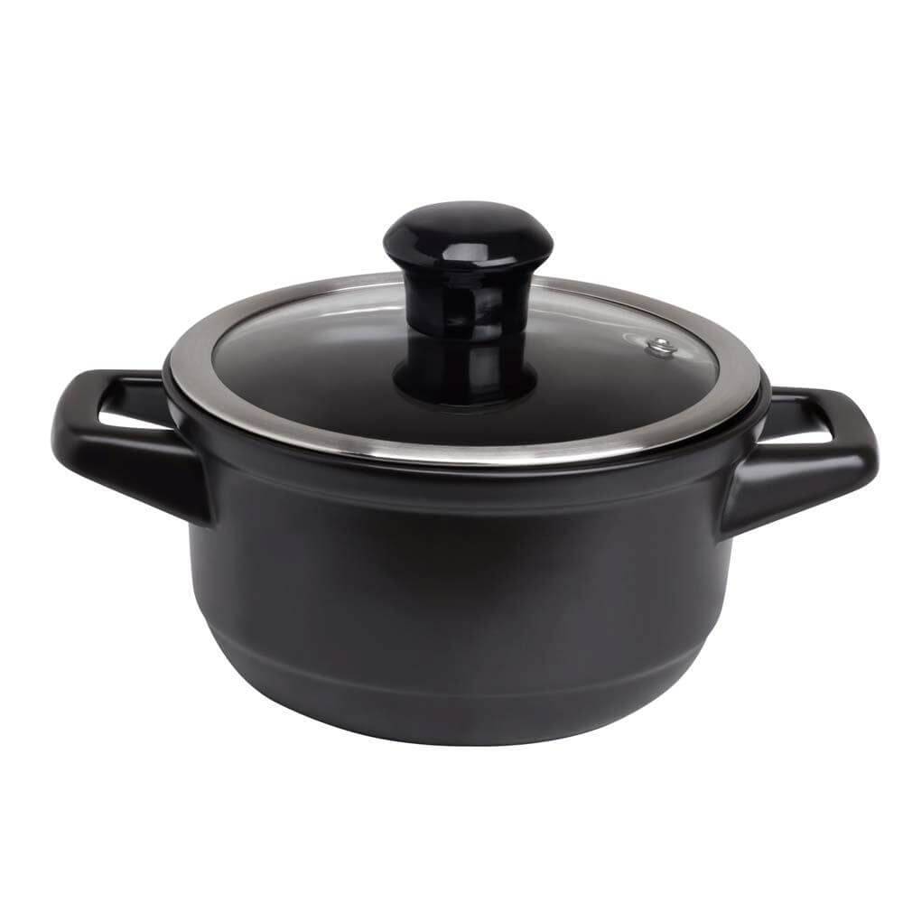 Caçarola de Cerâmica Duo 16Cm 1100Ml Ceraflame Preto