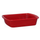 Assadeira Retangular 1,0L Cerâmica 23X18Cm Mondoceram Vermelho