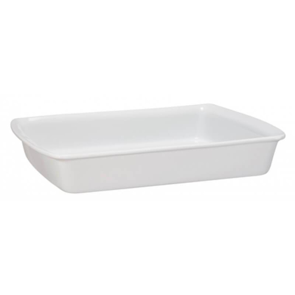 Assadeira Retangular 2,5L Cerâmica 33 X 25 Cm Mondoceram Branco