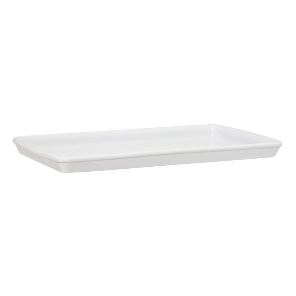 Travessa Rasa de Cerâmica 33 X 18Cm Mondoceram Branco