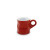 Caneca Cafezinho 70Ml Cerâmica Amassada Mondoceram Vermelho