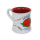 Caneca Amassada Cafezinho 70Ml Ambassador Vermelho Mondoceram