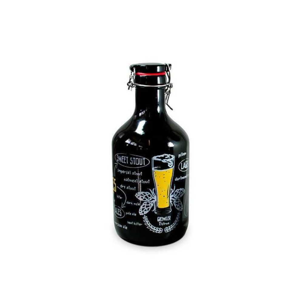 Growler Cerâmica Voguel 2L Preto Mondoceram