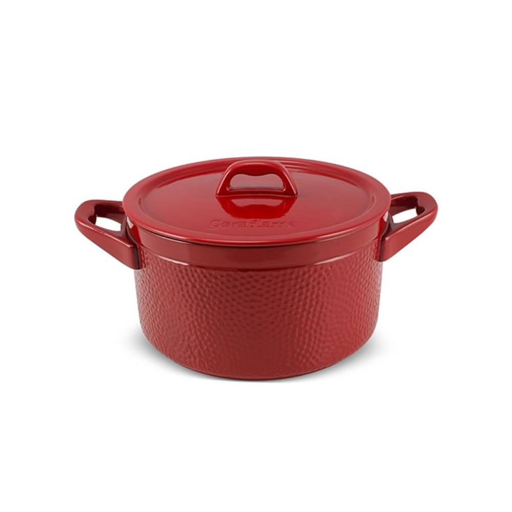 Caçarola Martelada Cerâmica 24 Cm 5000 Ml Ceraflame Pomodoro