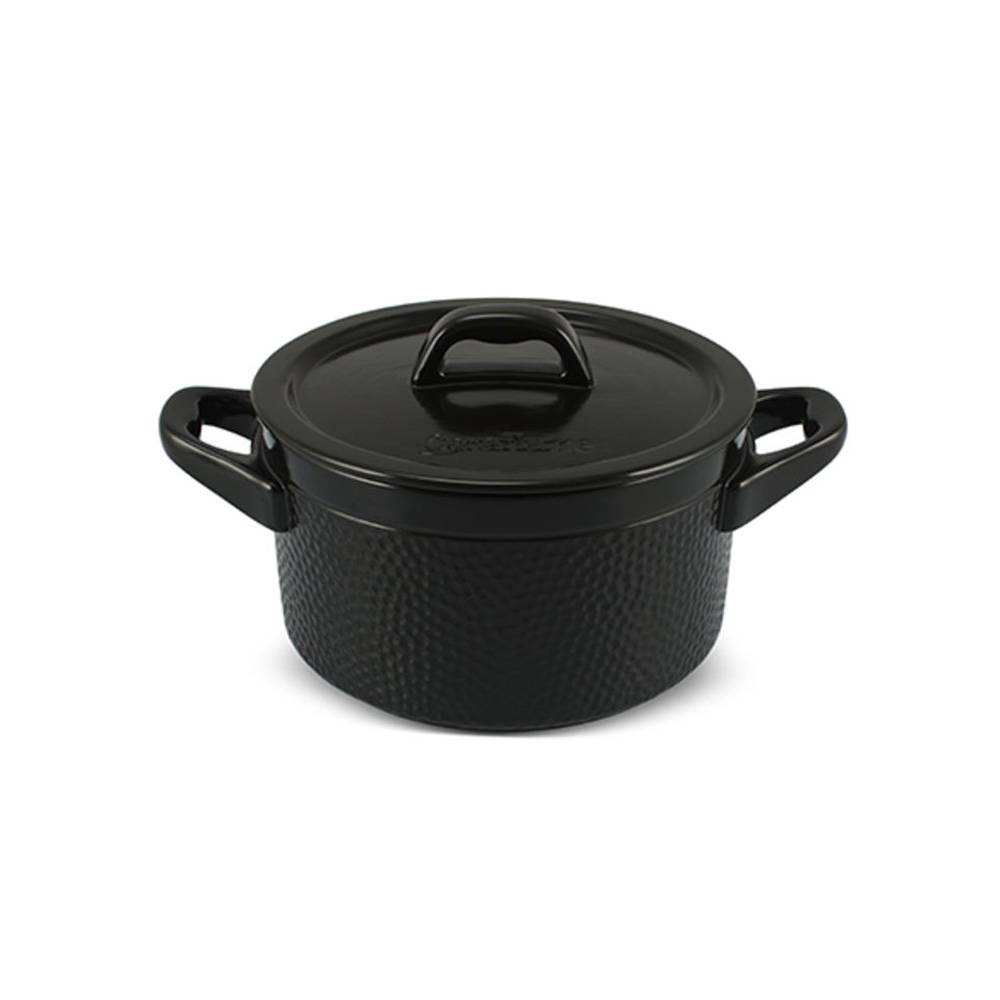 Panela Caçarola de Cerâmica Martelada 18Cm 2,0 L Ceraflame Preto