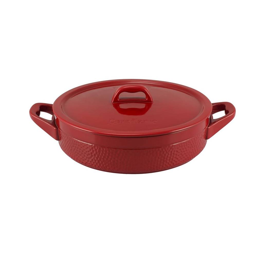 Caçarola de Cerâmica Buffet Martelada 28Cm Ceraflame Pomodoro