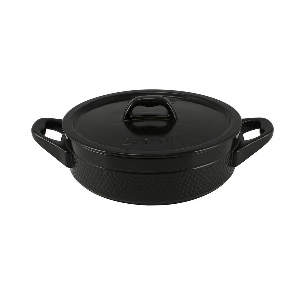 Caçarola Buffet Martelada 24Cm Preto