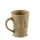 Caneca 70Ml Zé Rostress Cerâmica Ocre Mondoceram