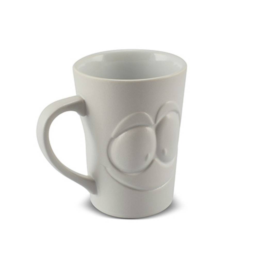 Caneca 70Ml Zé Rostress Cerâmica Branco Fosco Mondoceram