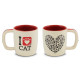 Caneca Cerâmica Pet 350Ml Mondoceram I Love My Cat