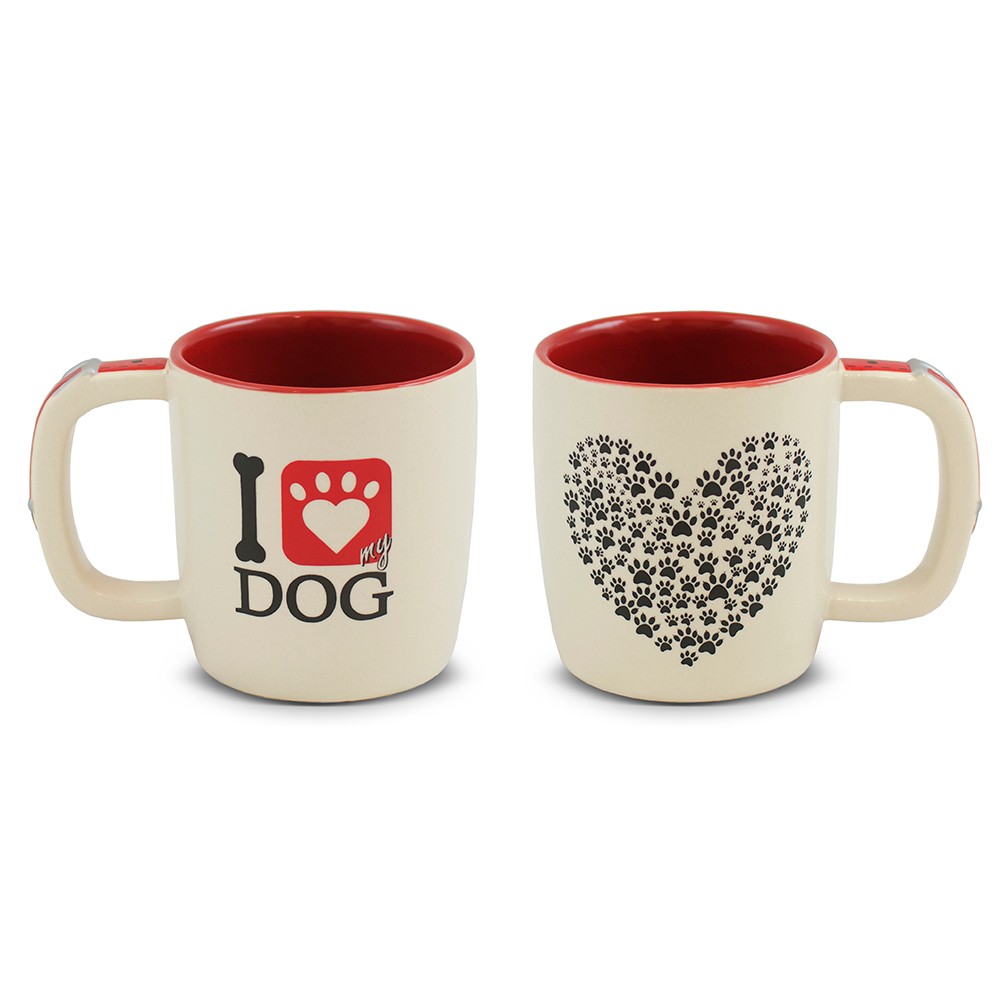 Caneca Cerâmica Pet 350Ml Mondoceram I Love My Dog