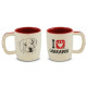 Caneca Cerâmica Pet 350Ml Mondoceram I Love My Labrador