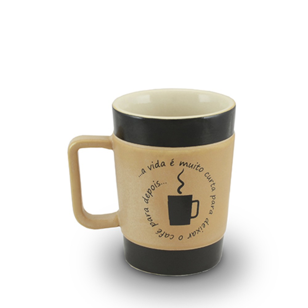 Caneca Coffee To Go-150 Ml-Pardo Fosco Vida Curta