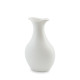 Vaso Tulipa 21 Cm de Cerâmica Ceraflame Decor Branco Fosco