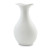 Vaso Tulipa 32 Cm de Cerâmica Ceraflame Decor Branco Fosco